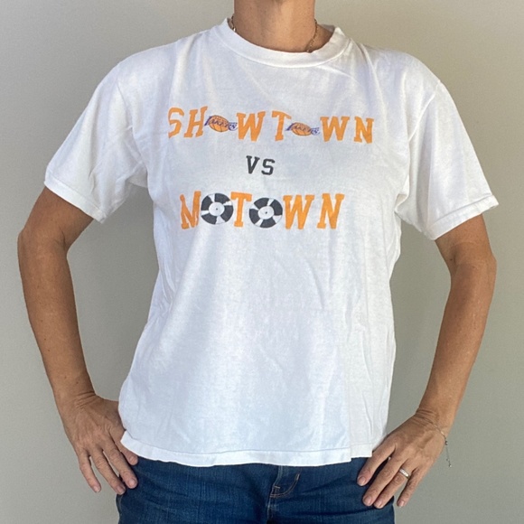 Rare Vintage Los Angeles LA Lakers versus Detroit Pistons Showtown Motow… - Picture 4 of 13